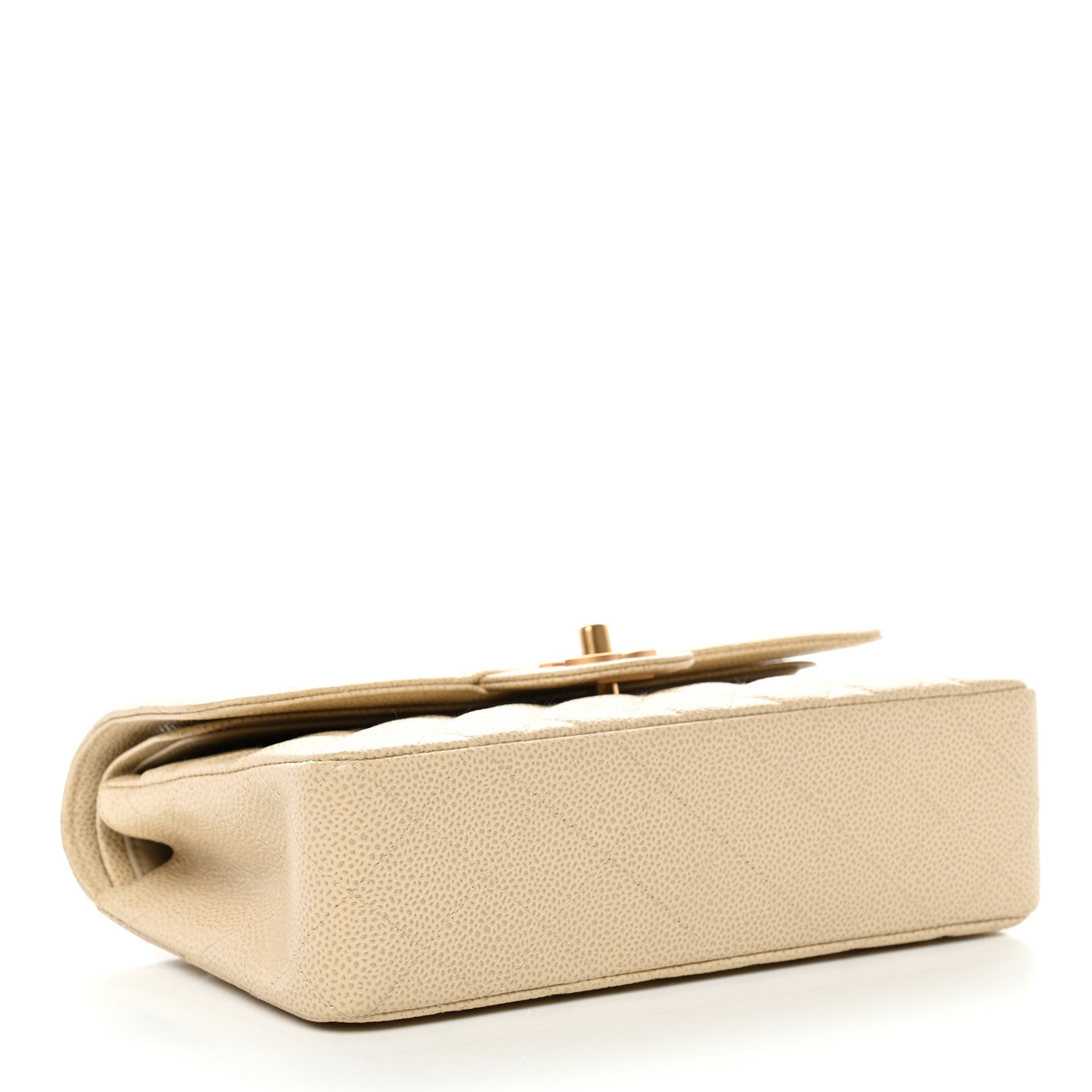 Chanel Caviar Quilted Small Double Flap Beige 3 of 10