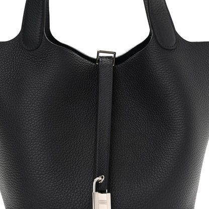 Hermes Taurillon Clemence Picotin Lock 22 MM Bleu Nuit 8 of 11