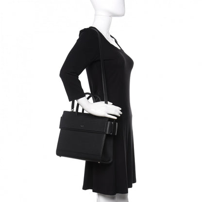 Givenchy Grained Calfskin Small Horizon Satchel Black 2 of 8
