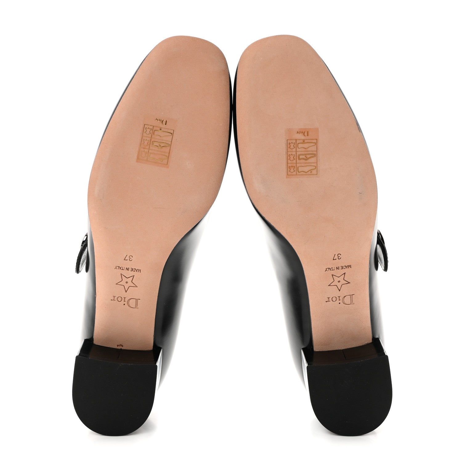Christian Dior Brushed Calfskin Uniform 30mm Pumps 37 Black 5 of 10