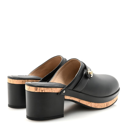 Chanel Calfskin CC Turn Lock Clogs 41 Black 5 of 9