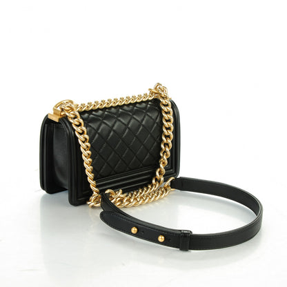 Chanel Lambskin Quilted Small Boy Flap Black 5 of 13