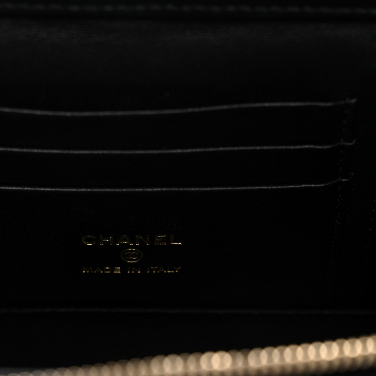 Chanel Caviar Quilted Sweetheart Vanity Case Black 6 of 12