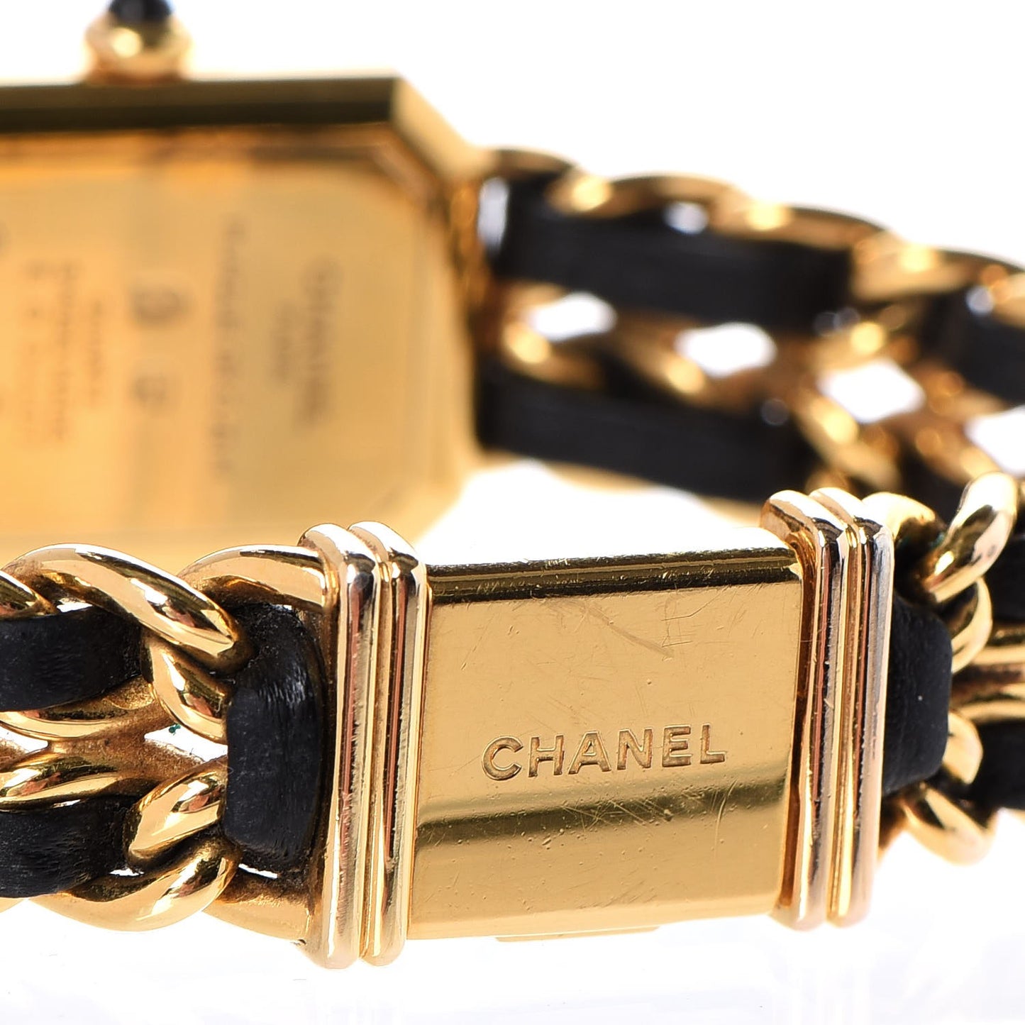 Stainless Steel Lambskin 20mm Chain Premiere Quartz Watch Gold M