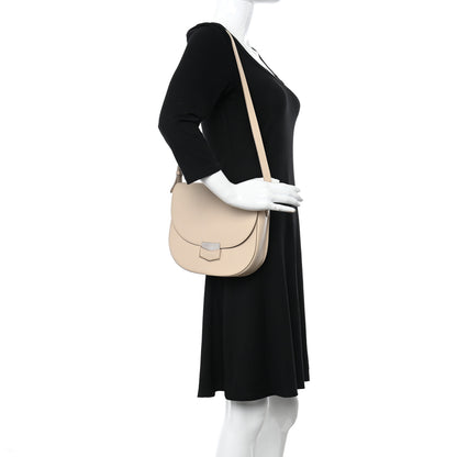 Celine Grained Calfskin Medium Trotteur Light Taupe 2 of 11