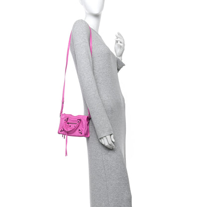Balenciaga Agneau Arena Classic Hardware Nano Le City White Fuchsia 2 of 12