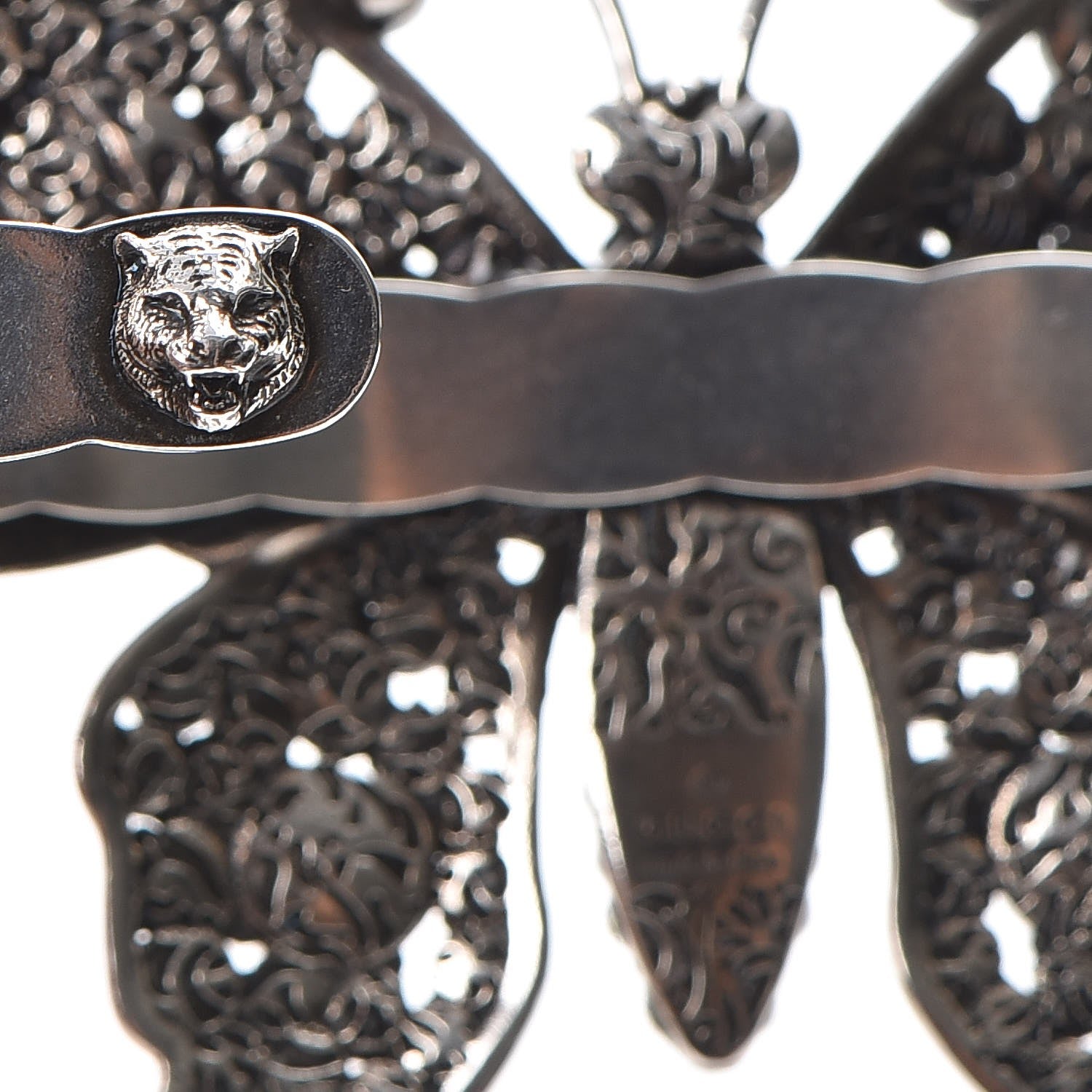 Gucci Crystal Studded Butterfly Palm Cuff 5 of 10