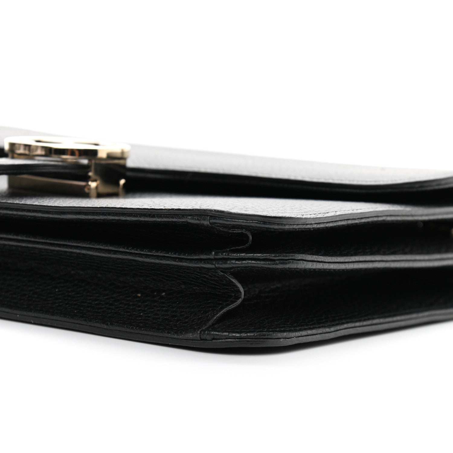Gucci Dollar Calfskin Interlocking G Shoulder Bag Black 10 of 11