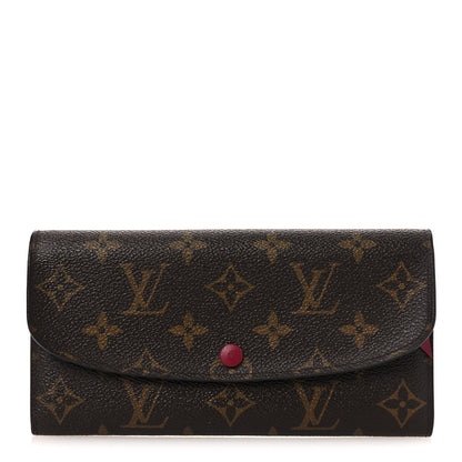 Louis Vuitton Monogram Emilie Wallet Fuchsia 1 of 9