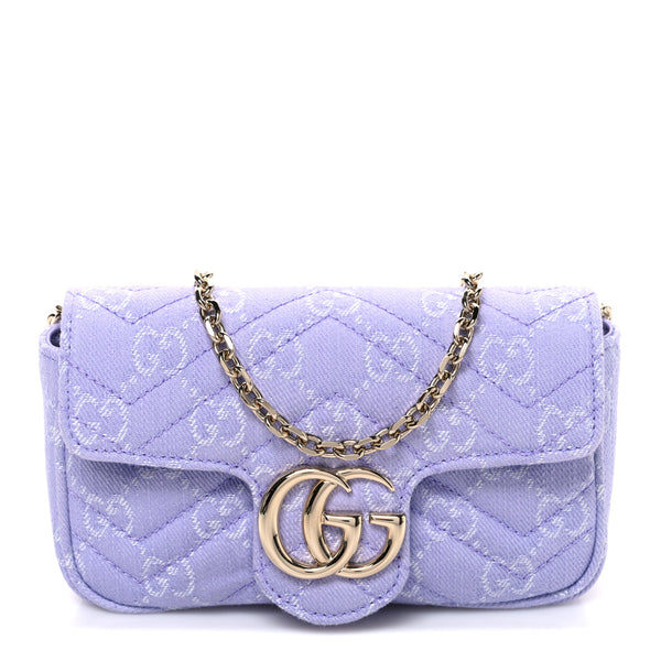 gucci GGマーモント　パープル GUCCI GG Marmont Small Matelasse Chain Purple Shoulder Bag