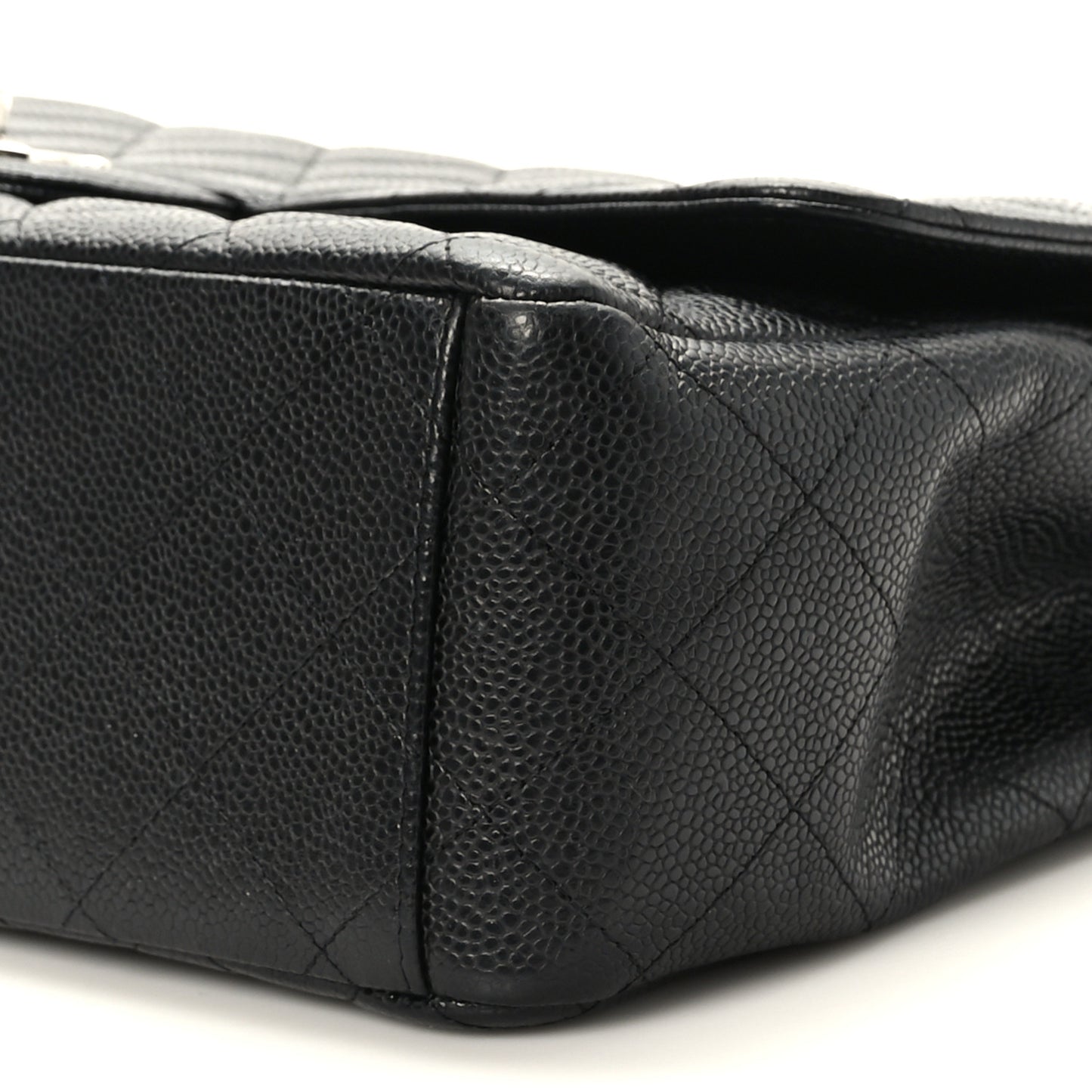Caviar Quilted Maxi Double Flap Black