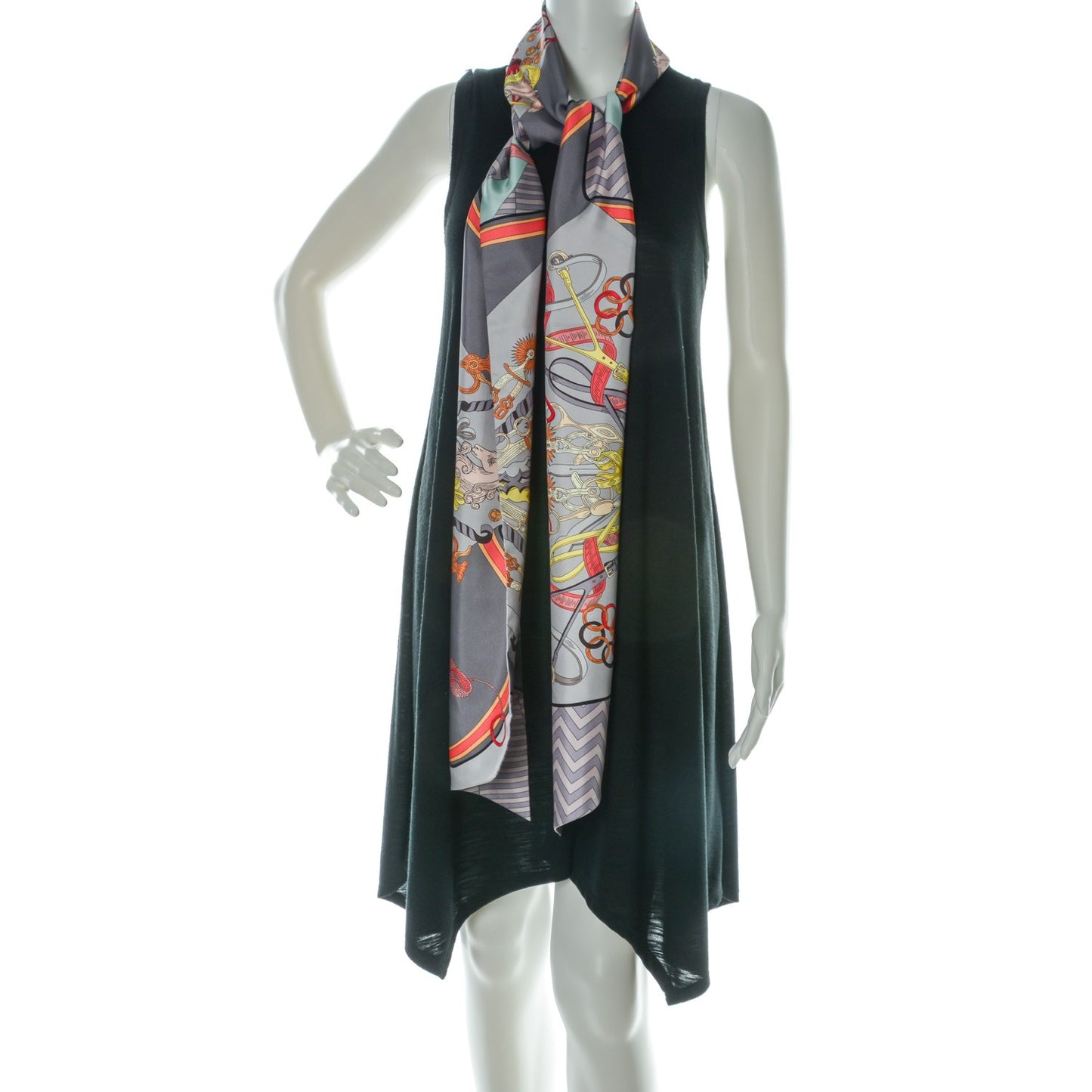 Silk Bouquets Selliers Maxi Twilly Gris Orange Vert d'Eau