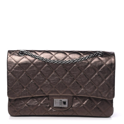 Chanel Metallic Aged Calfskin Quilted 2.55 Reissue 227 Flap Bronze 1 of 12