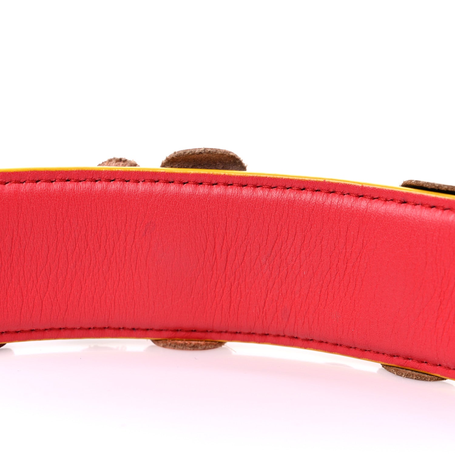 Fendi Vitello Dolce Flowerland Studded Strap You Blue Corallo Multicolor 4 of 5