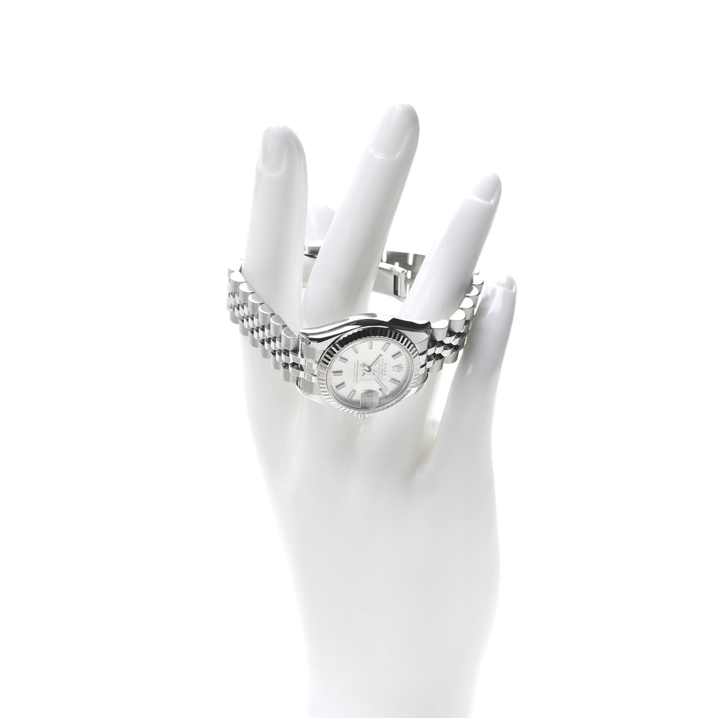 Stainless Steel 18K White Gold 26mm Oyster Perpetual Datejust Watch Silver 179174