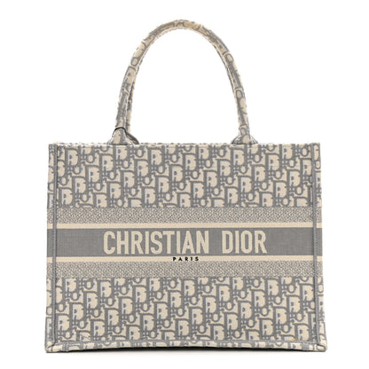 Christian Dior Oblique Medium Book Tote Grey 1 of 12