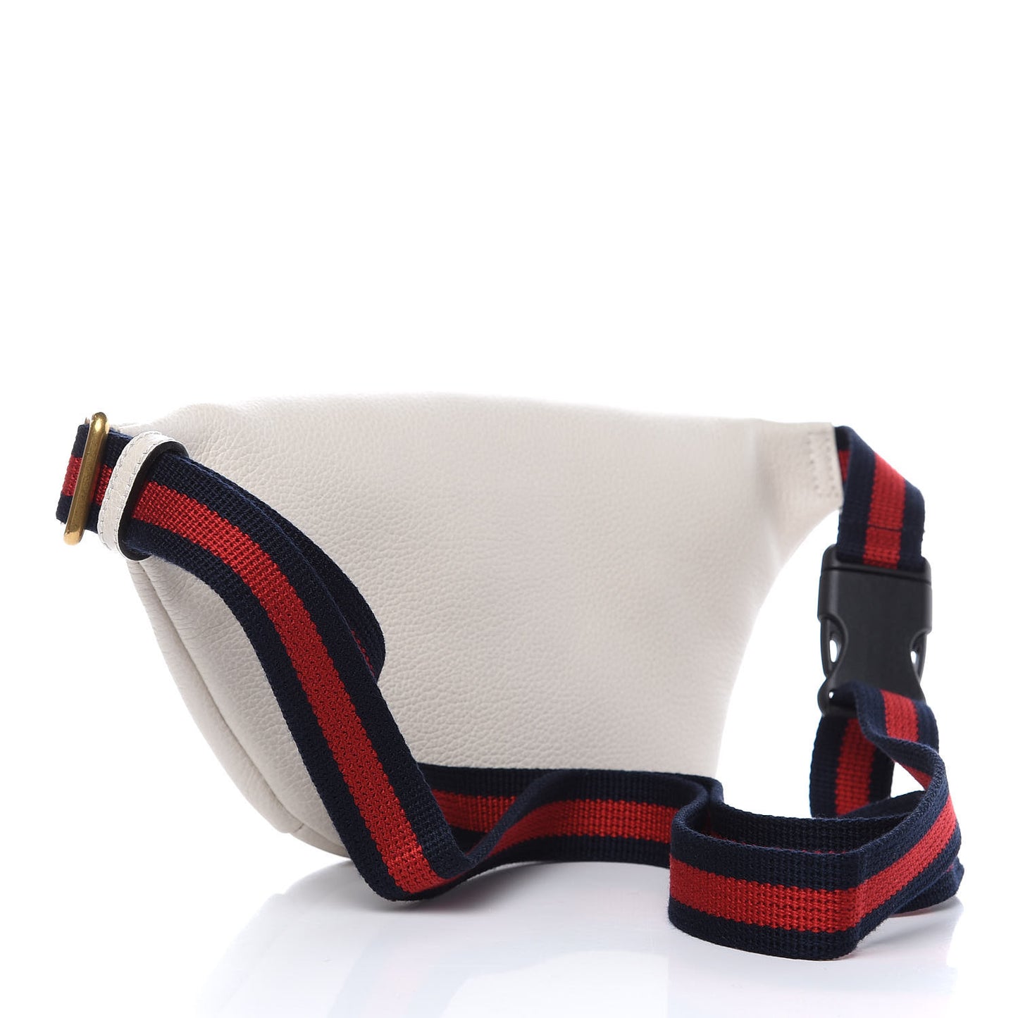 Grained Calfskin Small Logo Belt Bag White