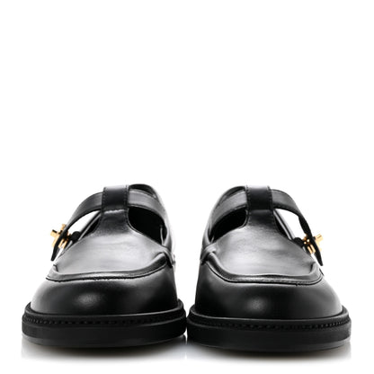Chanel Calfskin CC Turnlock Moccasin Loafers 39 Black 3 of 10