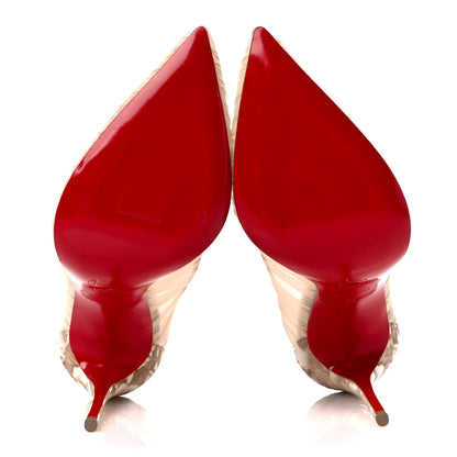 Christian Louboutin Chiffon Follies Draperia 100 Pumps 36 Beige 5 of 8