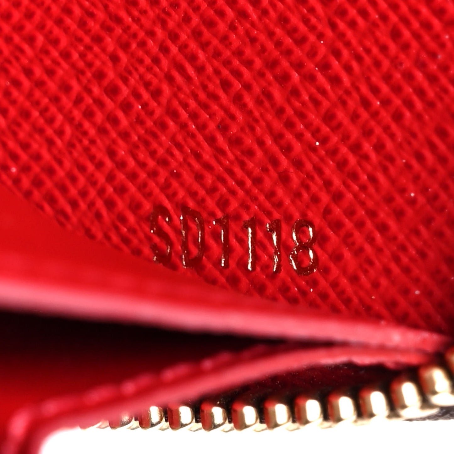 Damier Ebene Clemence Wallet Cherry