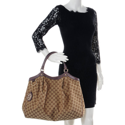 Gucci Monogram Large Sukey Tote Mauve 2 of 8