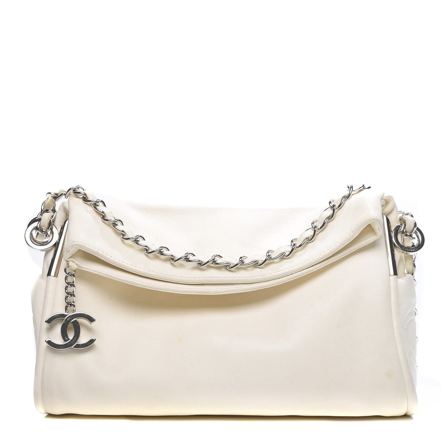 Lambskin Small Ultimate Soft Tote Ivory