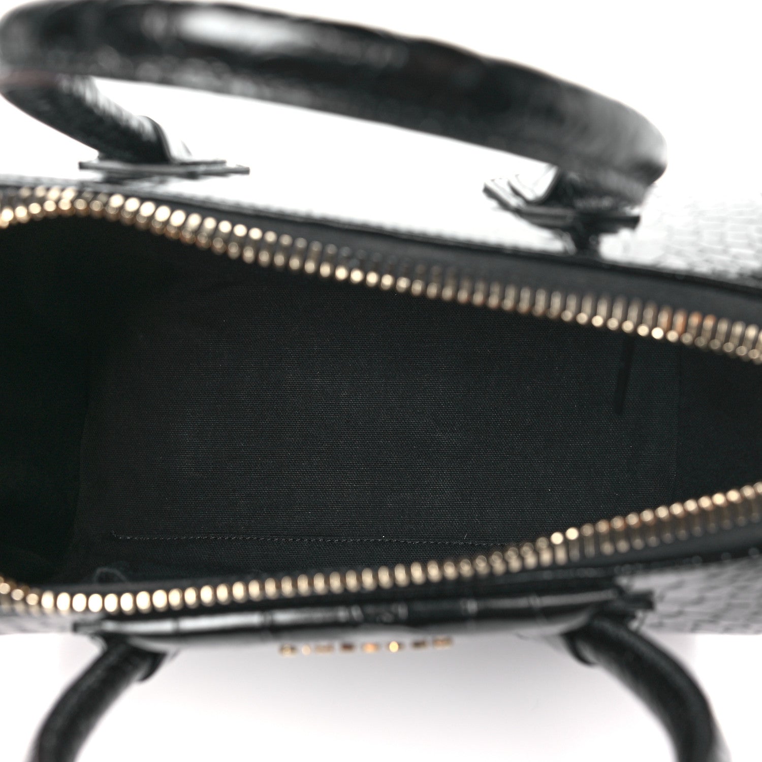 Givenchy Calfskin Crocodile Embossed Small Antigona Black 5 of 10