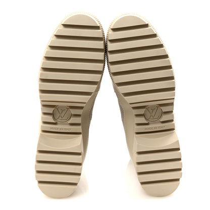 Louis Vuitton Suede Calfskin Laureate Platform Desert Boots 37.5 Taupe 6 of 10