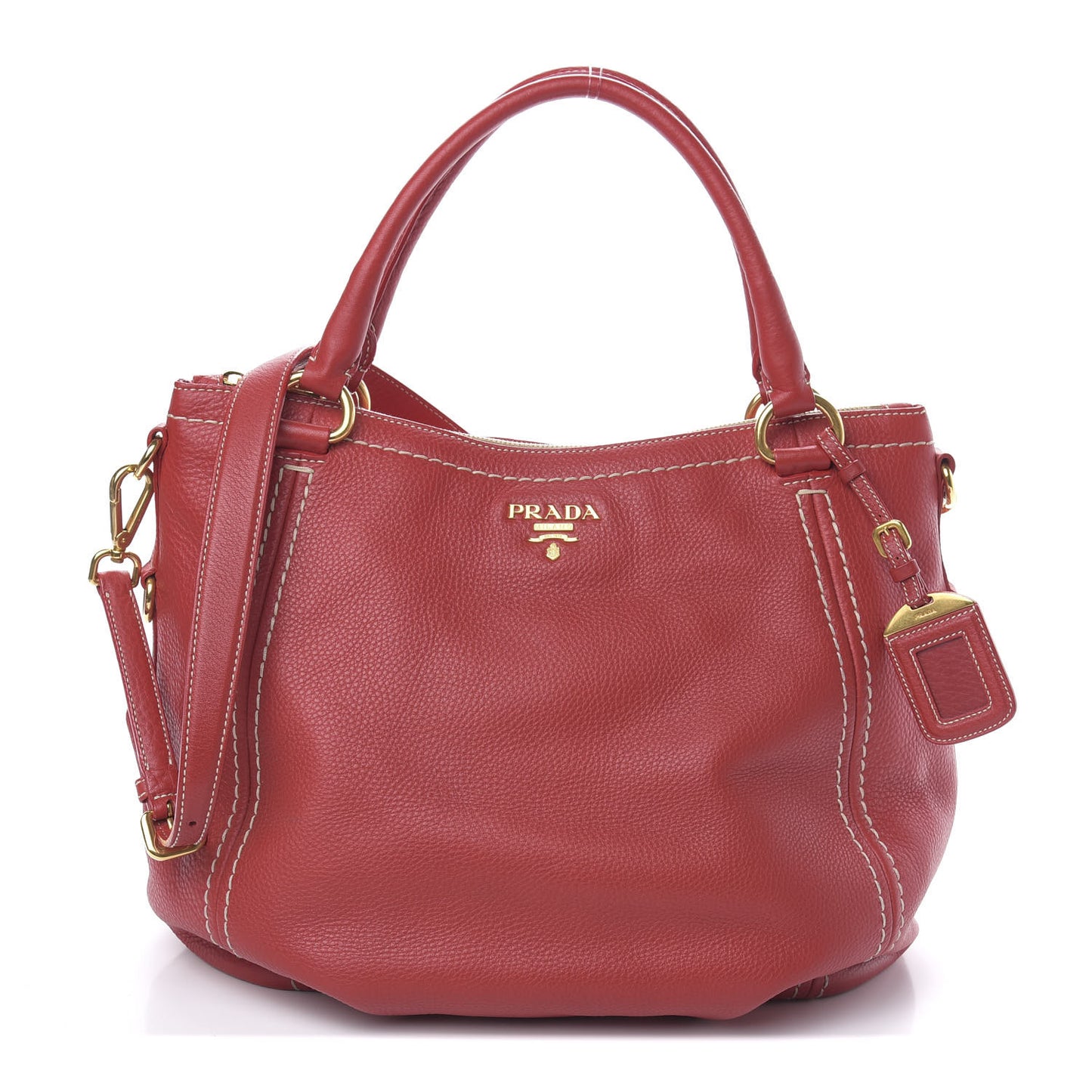 Vitello Daino Satchel Fuoco