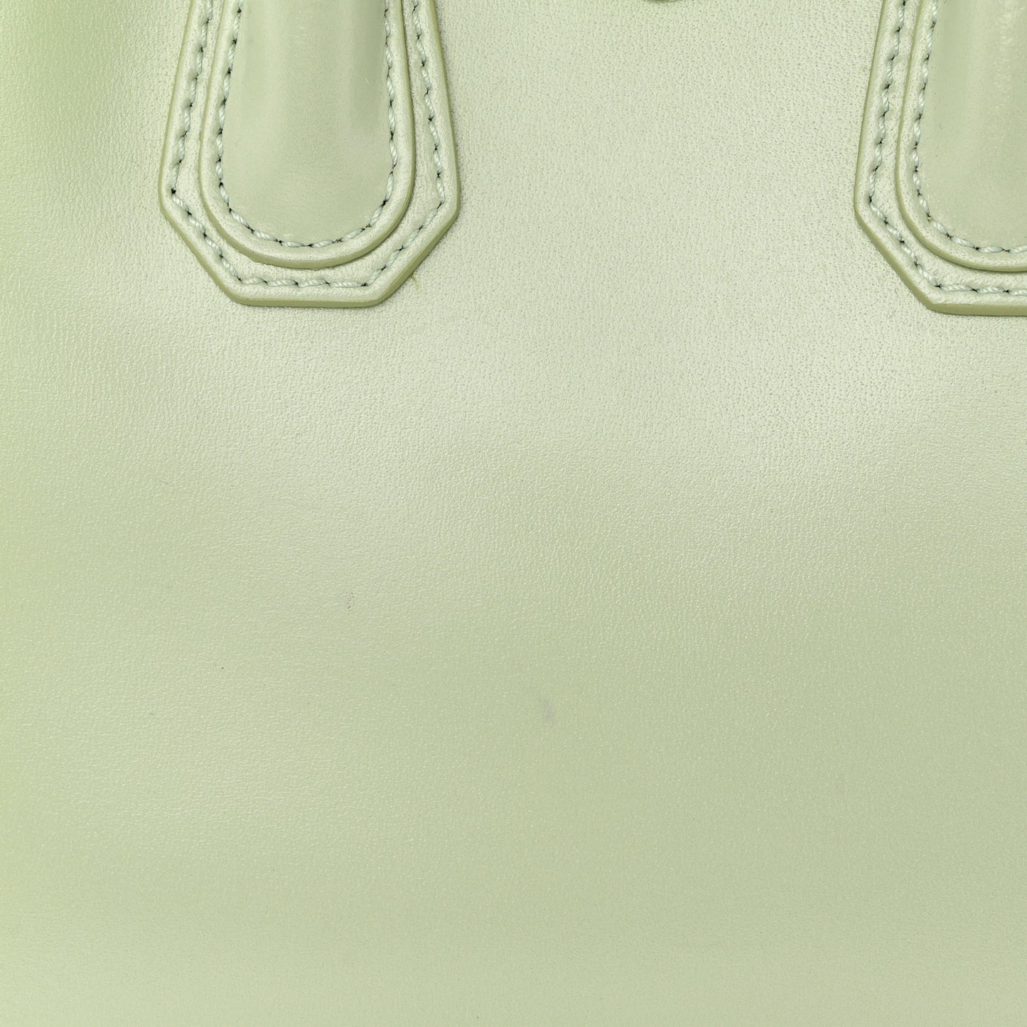 Shiny Lord Calfskin Mini Antigona Aqua Green