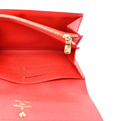 Louis Vuitton Monogram Groom Sarah Wallet Red 6 of 9