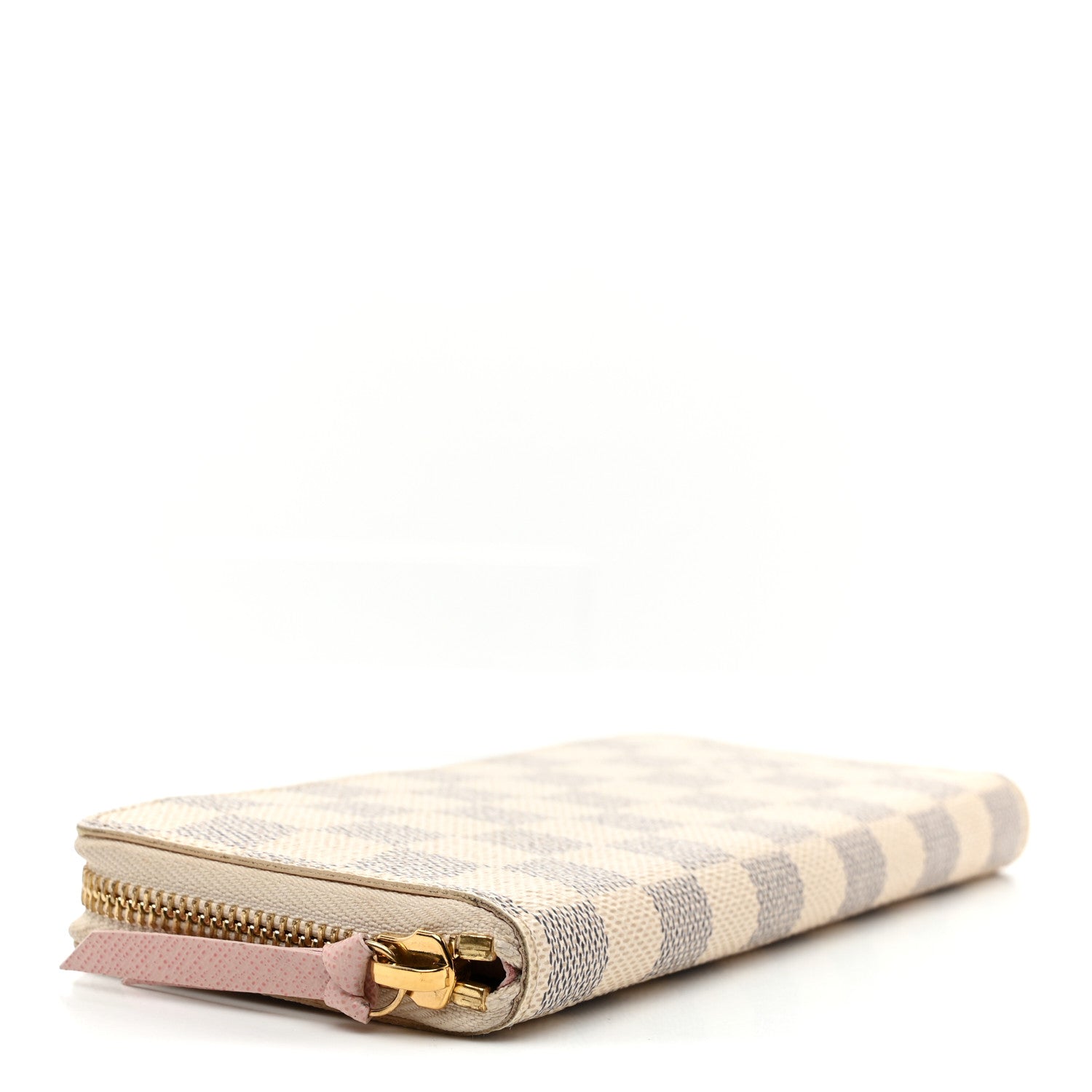 Louis Vuitton Damier Azur Clemence Wallet Rose Ballerine 4 of 7