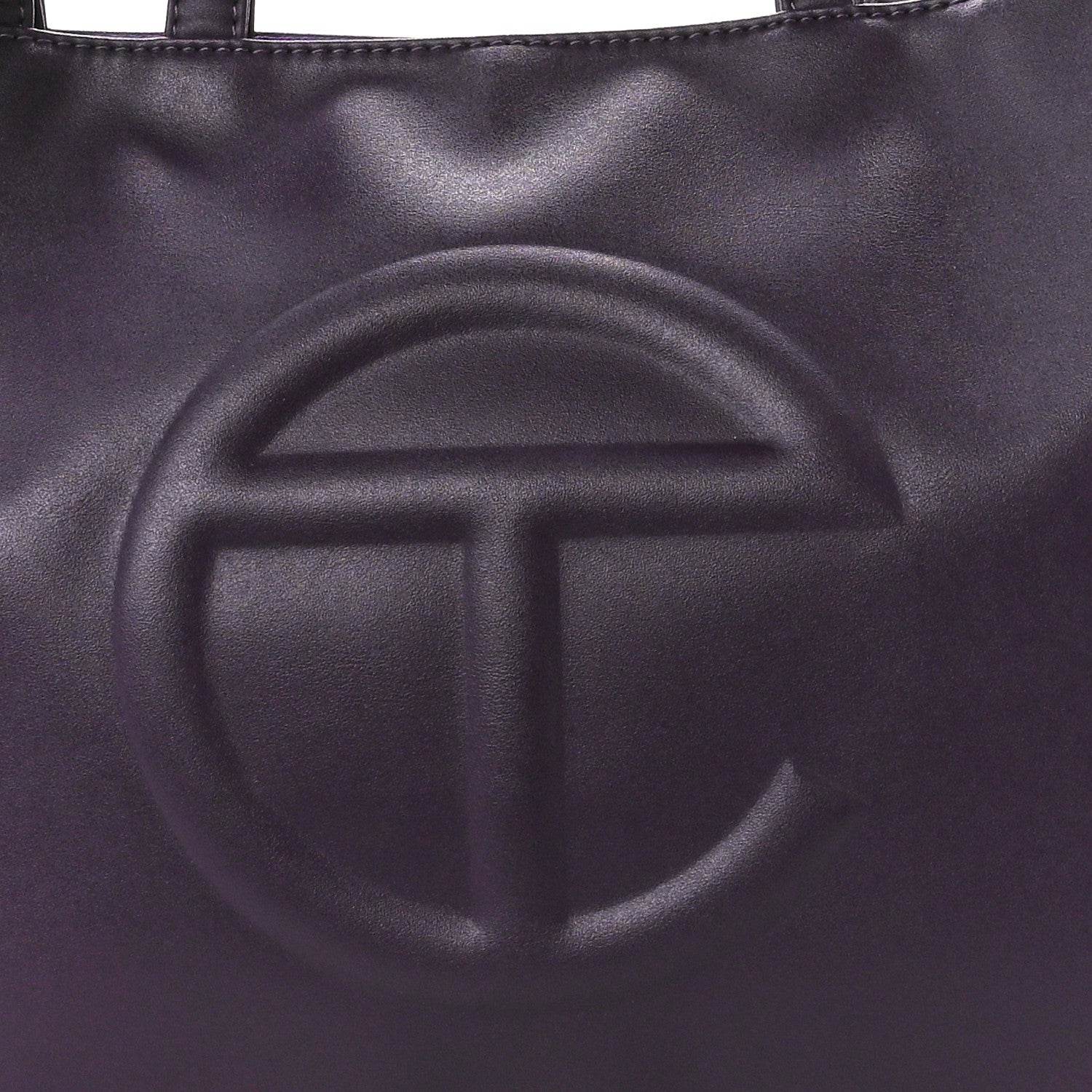 Telfar Vegan Leather Medium Shopping Bag Eggplant 8 of 10