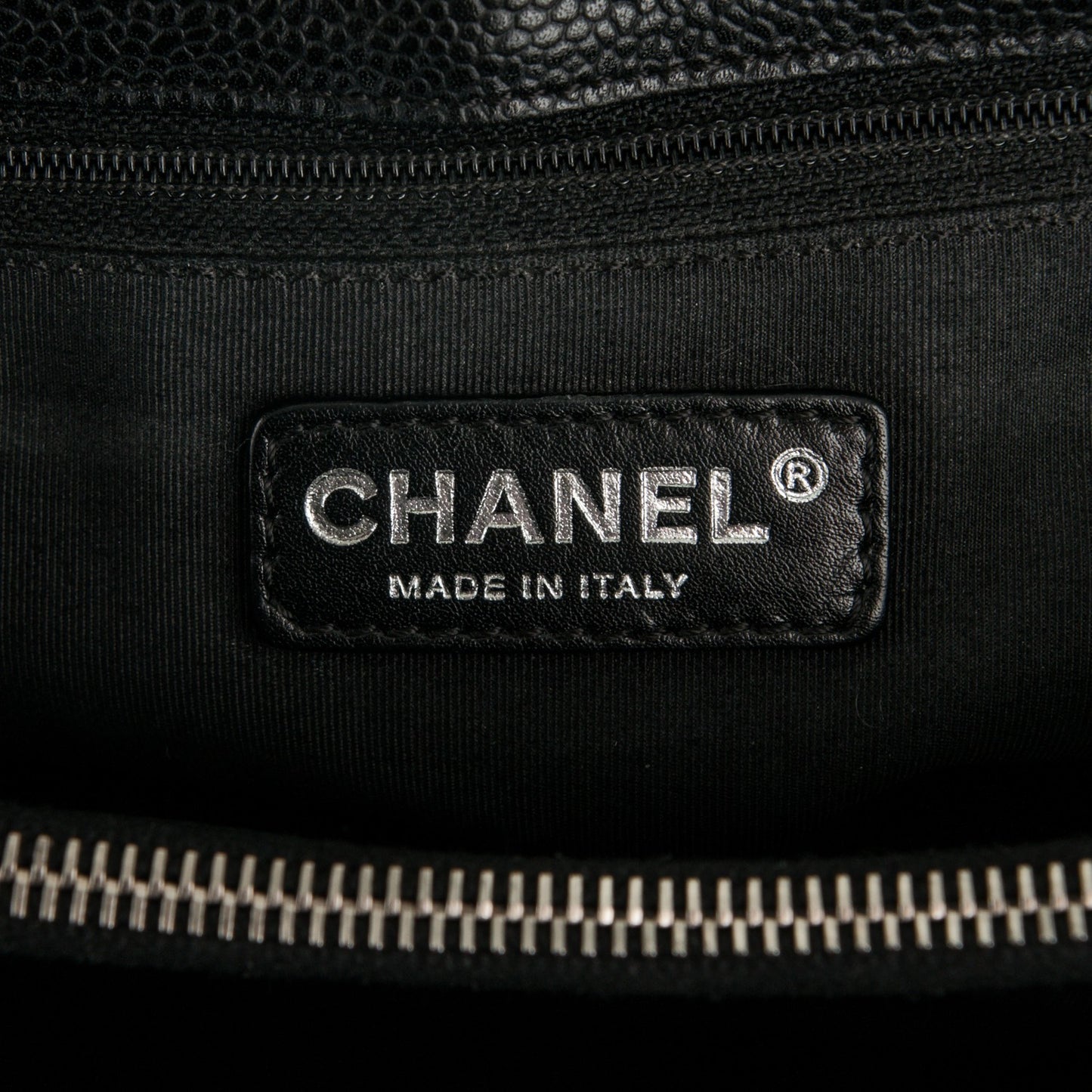 Caviar Quilted Grand Shopping Tote GST Black