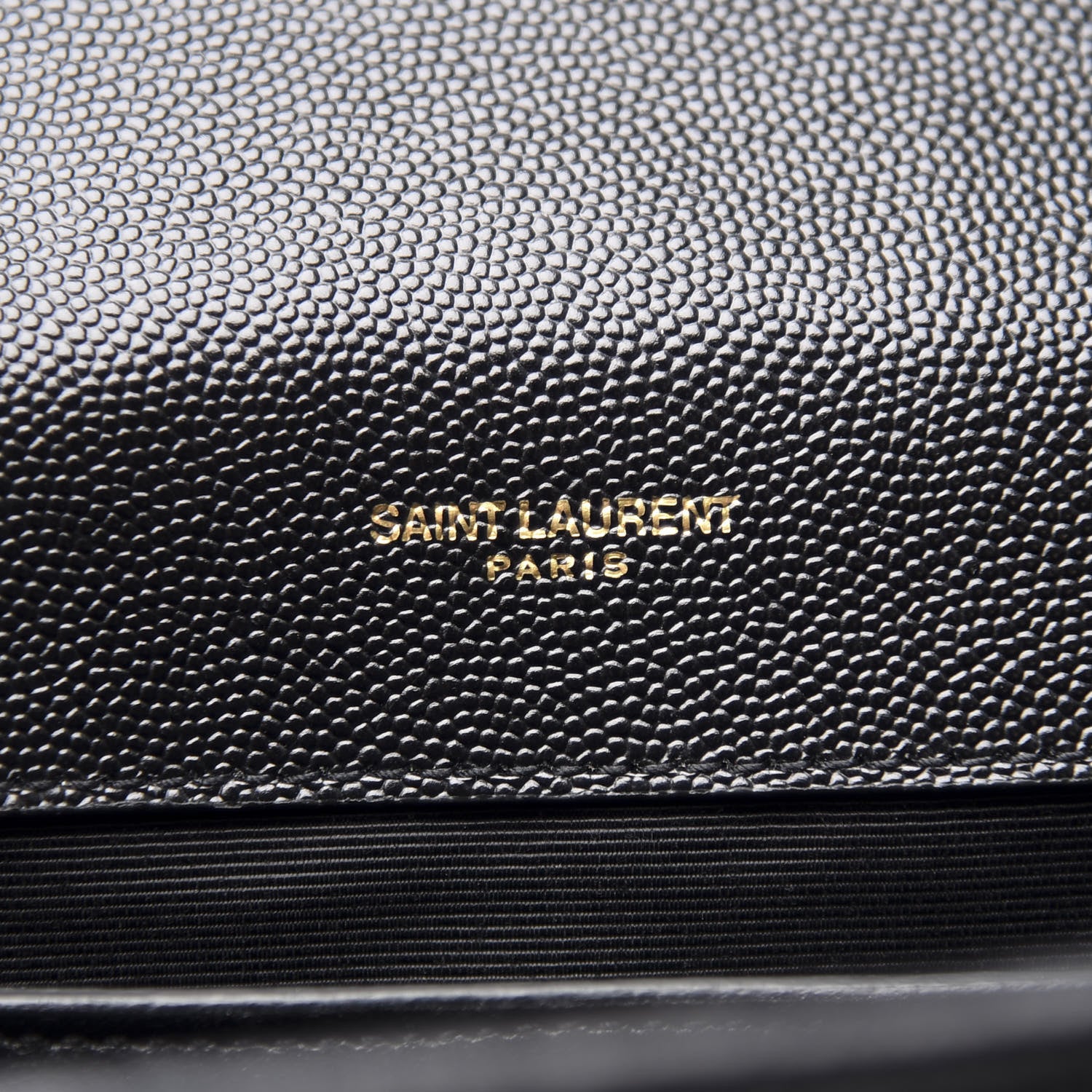 Saint Laurent Grain De Poudre Matelasse Chevron Medium Monogram Satchel Black 5 of 9