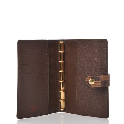 Louis Vuitton Damier Ebene Small Ring Agenda Cover 5 of 8