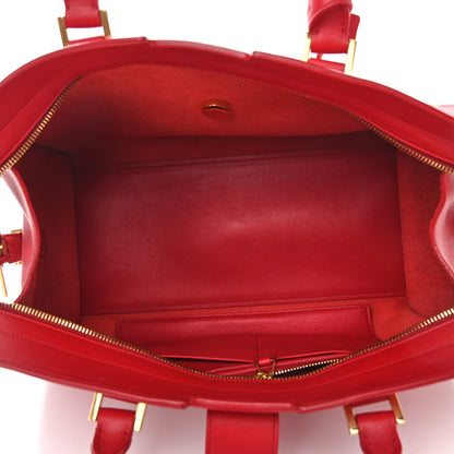 Saint Laurent Calfskin Medium Classic Y Cabas Red 4 of 9