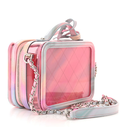 Chanel PVC Patent Calfskin Patent Lambskin Small CC Vanity Case Pink 3 of 13