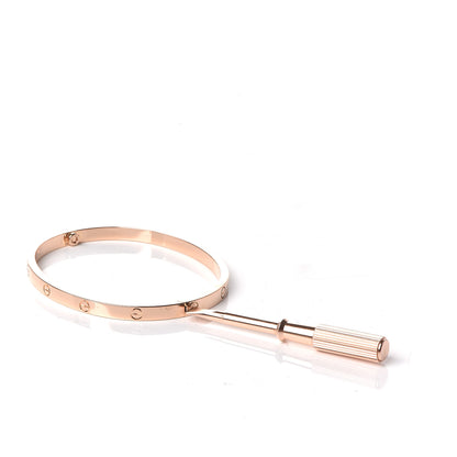 Cartier 18K Pink Gold Small LOVE Bracelet 15 5 of 6