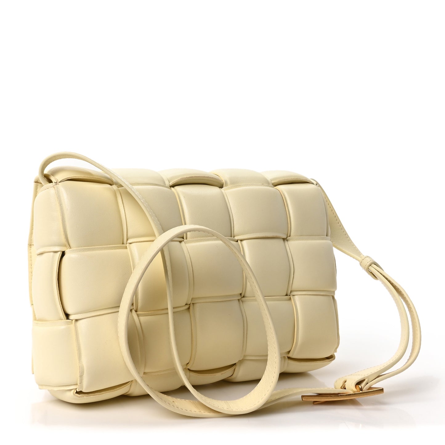 Nappa Maxi Intrecciato Padded Cassette Crossbody Bag Zest Washed