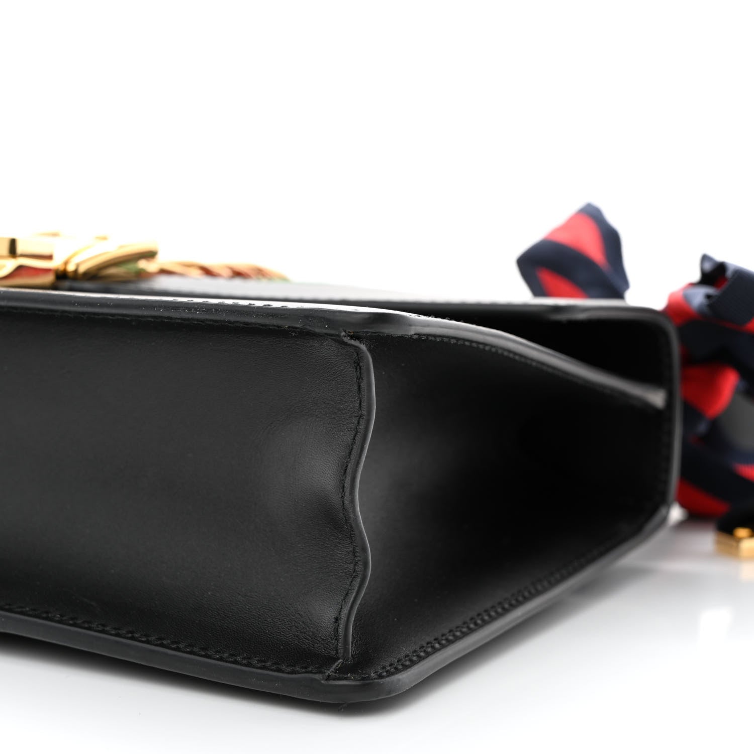 Gucci Calfskin Small Sylvie Shoulder Bag Black 10 of 12