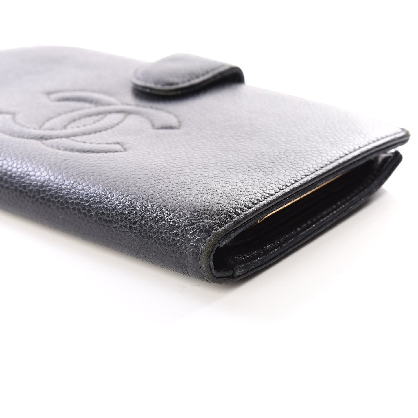 Caviar Timeless CC French Wallet Black