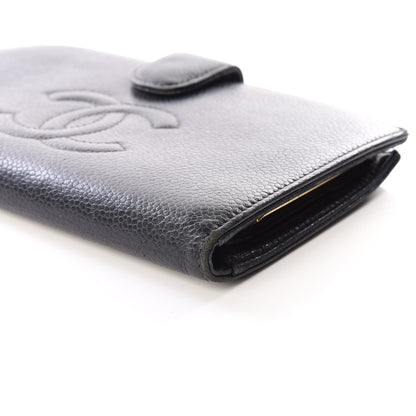Chanel Caviar Timeless CC French Wallet Black 7 of 10