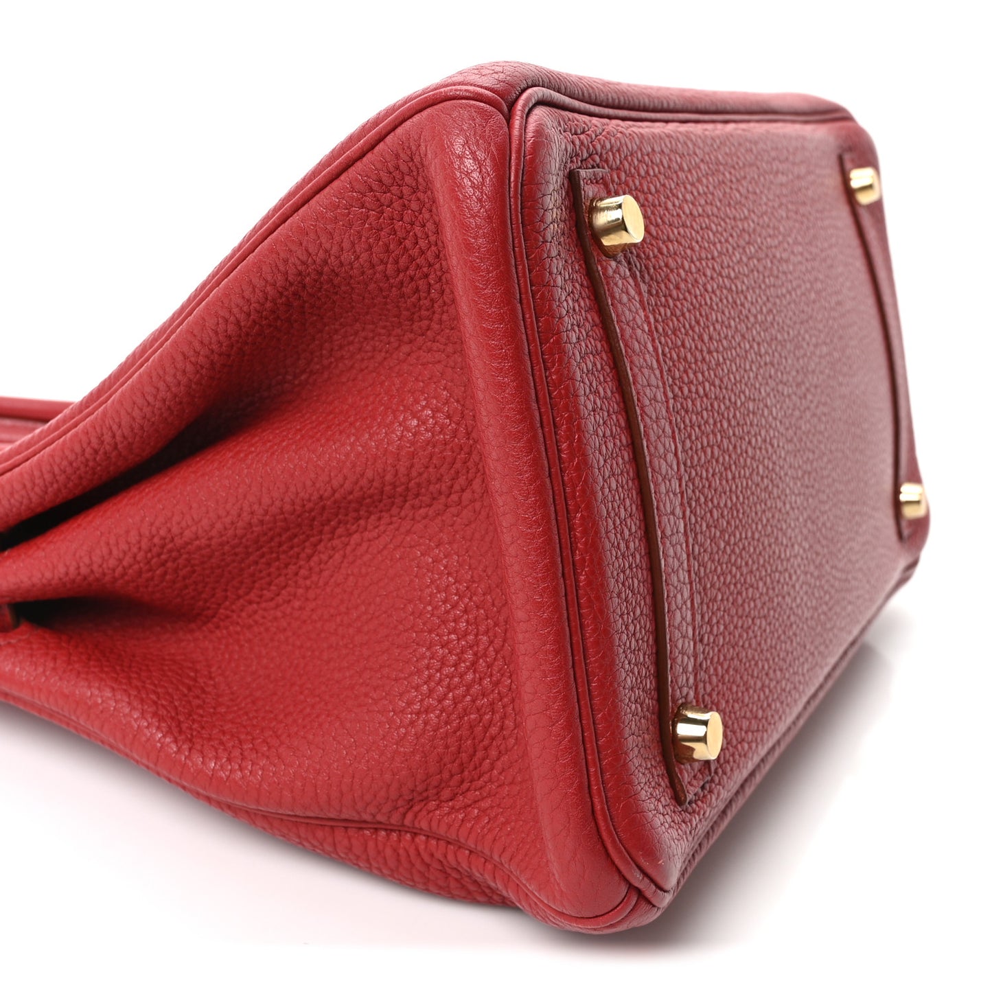 Taurillon Clemence Birkin 30 Rouge Garance