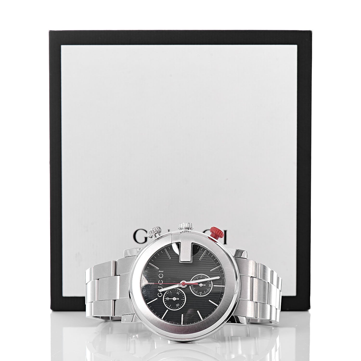 Gucci Stainless Steel 44mm G-Chrono Quartz Watch Black 7 of 7
