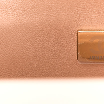 Chanel Lambskin Quilted Mini Top Handle Rectangular Flap Beige 7 of 11