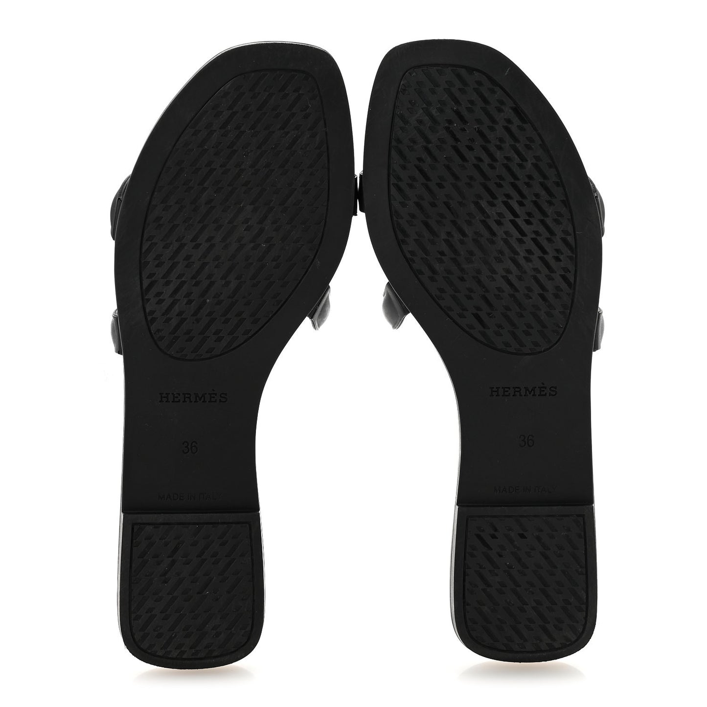 Rubber Aloha Sandals 36 Black