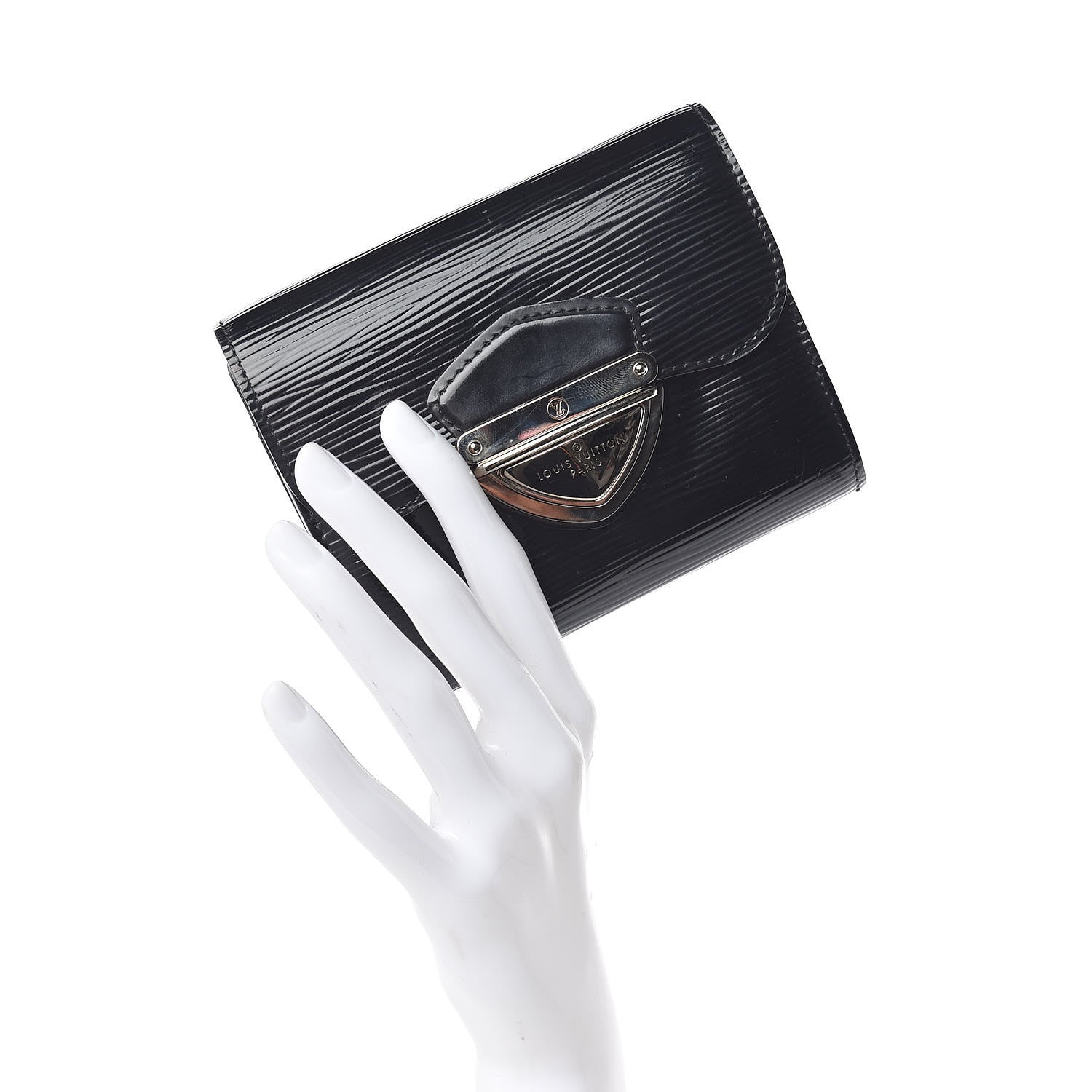Louis Vuitton Electric Epi Joey Wallet Black 2 of 10