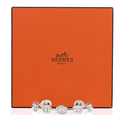Hermes Sterling Silver MM Chaine d'Ancre Enchainee Cuff Bracelet ST 4 of 4
