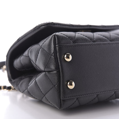 Chanel Caviar Quilted Extra Mini Coco Handle Flap Black 6 of 9